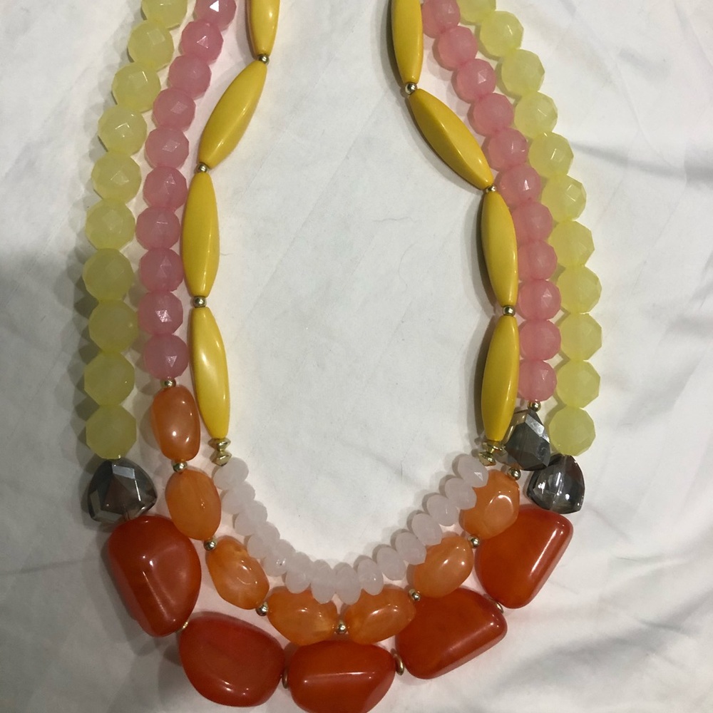 Colorful statement necklace